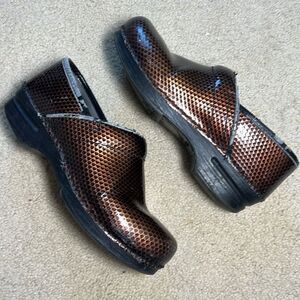 Dansko Bronze Slip On Clogs Size 38